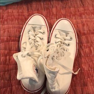 Converse high top, all white